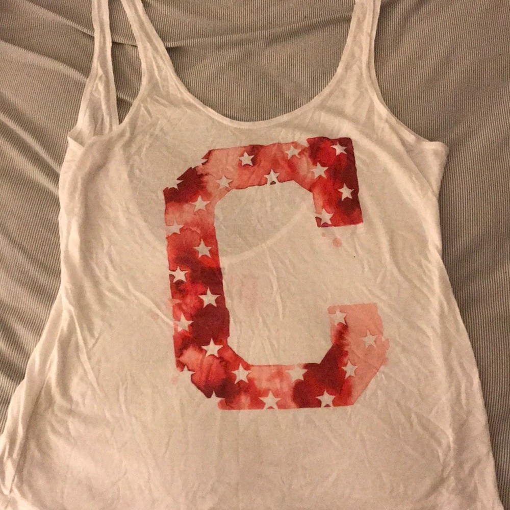 White indians tank from PINK at Victoria’s Secret